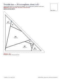 Page 10 of the Twinkle Star Quilt Block Pattern PDF