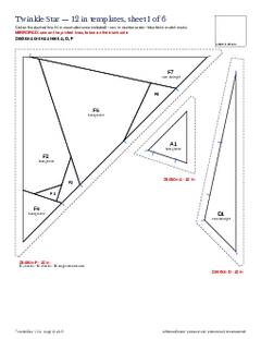 Page 13 of the Twinkle Star Quilt Block Pattern PDF