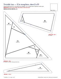 Page 14 of the Twinkle Star Quilt Block Pattern PDF