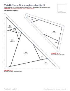 Page 15 of the Twinkle Star Quilt Block Pattern PDF