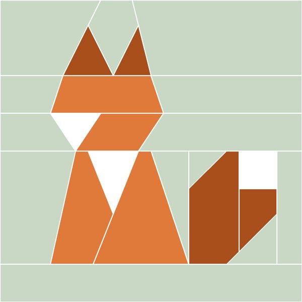 Sitting Fox block