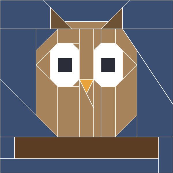 Perched Owl block