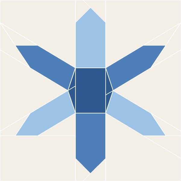 Hexagon Snowflake block