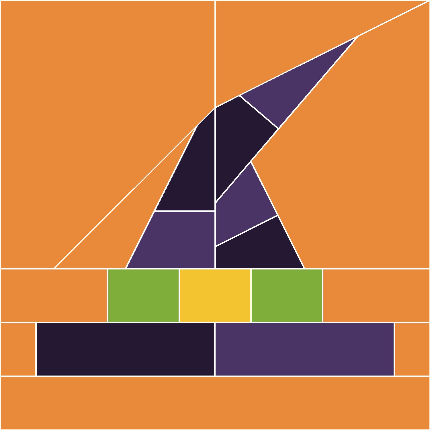 Witch Hat Quilt Block Pattern, Advanced cut