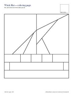 Page 4 of the Witch Hat Quilt Block Pattern PDF