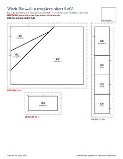 Page 7 of the Witch Hat Quilt Block Pattern PDF