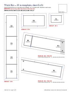 Page 12 of the Witch Hat Quilt Block Pattern PDF