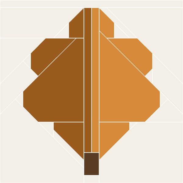 Lobed Oak Leaf block