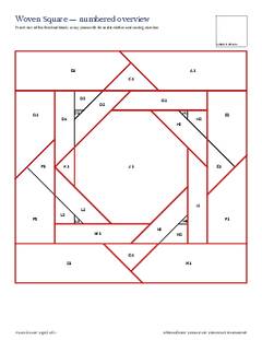 Page 3 of the Woven Square Quilt Block Pattern PDF