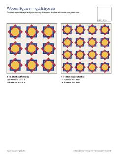 Page 5 of the Woven Square Quilt Block Pattern PDF