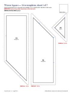 Page 6 of the Woven Square Quilt Block Pattern PDF