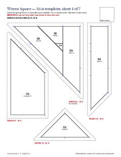 Page 9 of the Woven Square Quilt Block Pattern PDF