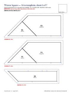 Page 10 of the Woven Square Quilt Block Pattern PDF