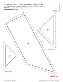 Page 14 of the Woven Square Quilt Block Pattern PDF
