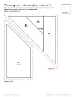 Page 17 of the Woven Square Quilt Block Pattern PDF