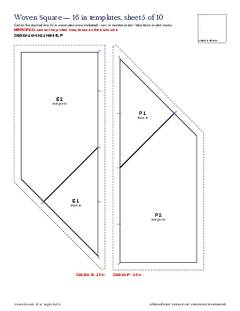 Page 18 of the Woven Square Quilt Block Pattern PDF