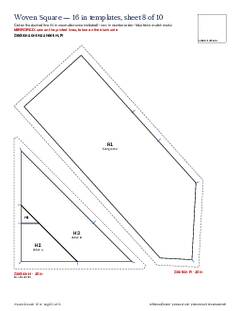 Page 21 of the Woven Square Quilt Block Pattern PDF