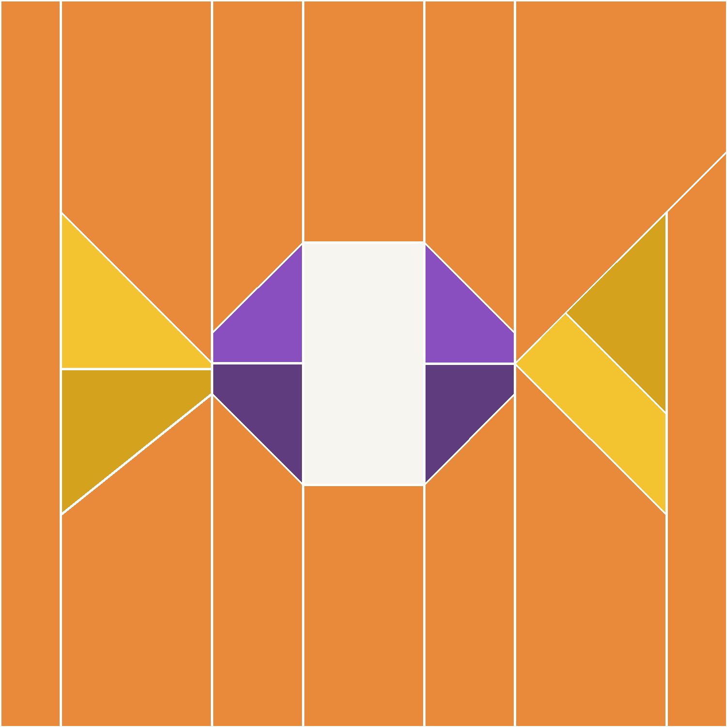 Wrapped Candy Quilt Block Pattern, Advanced cut
