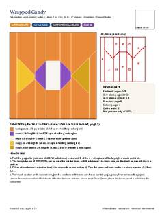 Page 1 of the Wrapped Candy Quilt Block Pattern PDF