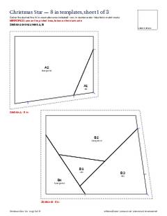 Page 6 of the Christmas Star Quilt Block Pattern PDF