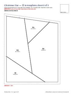 Page 18 of the Christmas Star Quilt Block Pattern PDF