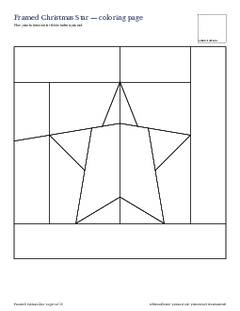 Page 4 of the Framed Christmas Star Quilt Block Pattern PDF