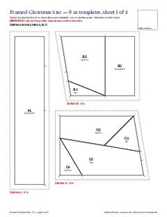 Page 6 of the Framed Christmas Star Quilt Block Pattern PDF