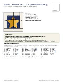 Page 10 of the Framed Christmas Star Quilt Block Pattern PDF