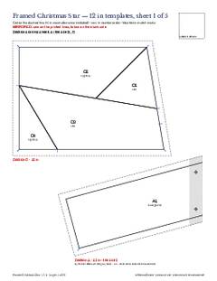 Page 11 of the Framed Christmas Star Quilt Block Pattern PDF