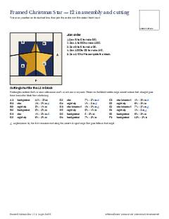 Page 16 of the Framed Christmas Star Quilt Block Pattern PDF