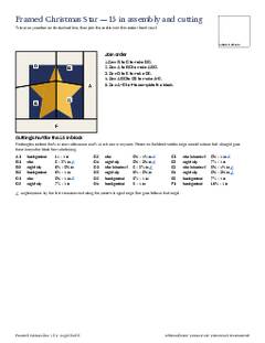 Page 26 of the Framed Christmas Star Quilt Block Pattern PDF