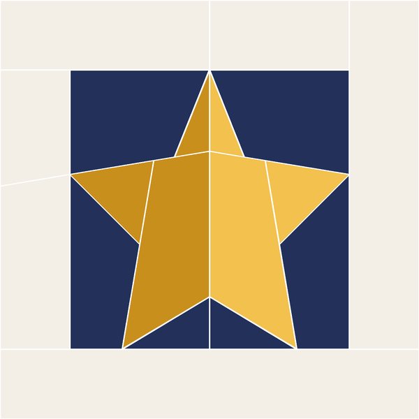 Framed Christmas Star