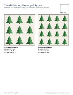 Page 5 of the Tiered Christmas Tree Quilt Block Pattern PDF